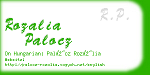 rozalia palocz business card